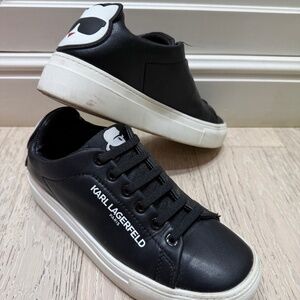 Stylish Karl Lagerfeld Black Sneakers – Chic & Comfortable